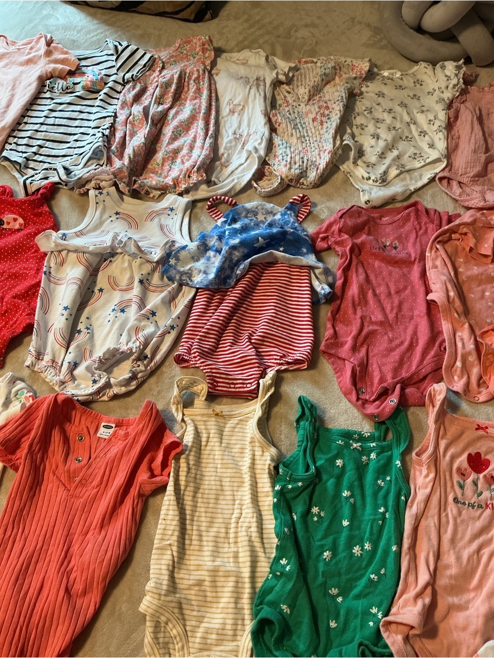 30PC Mixed summer Baby Girl Bundle- Pink & Coral Assortment 6-12M 🩷🎀